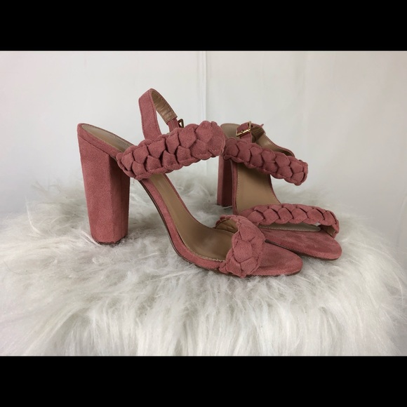 Charlotte Russe Shoes - Charlotte Russe Pink Braided Heels